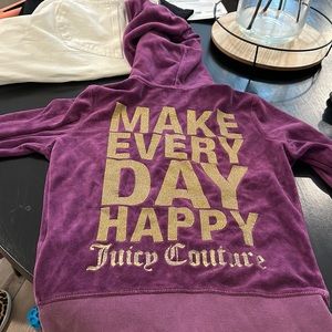 Juicy Couture velour zip up hoodie
